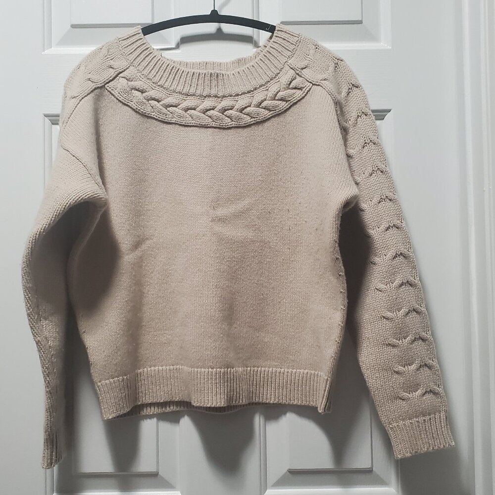 Ann Taylor Wool Blend Chunky Knit Sweater | Medium